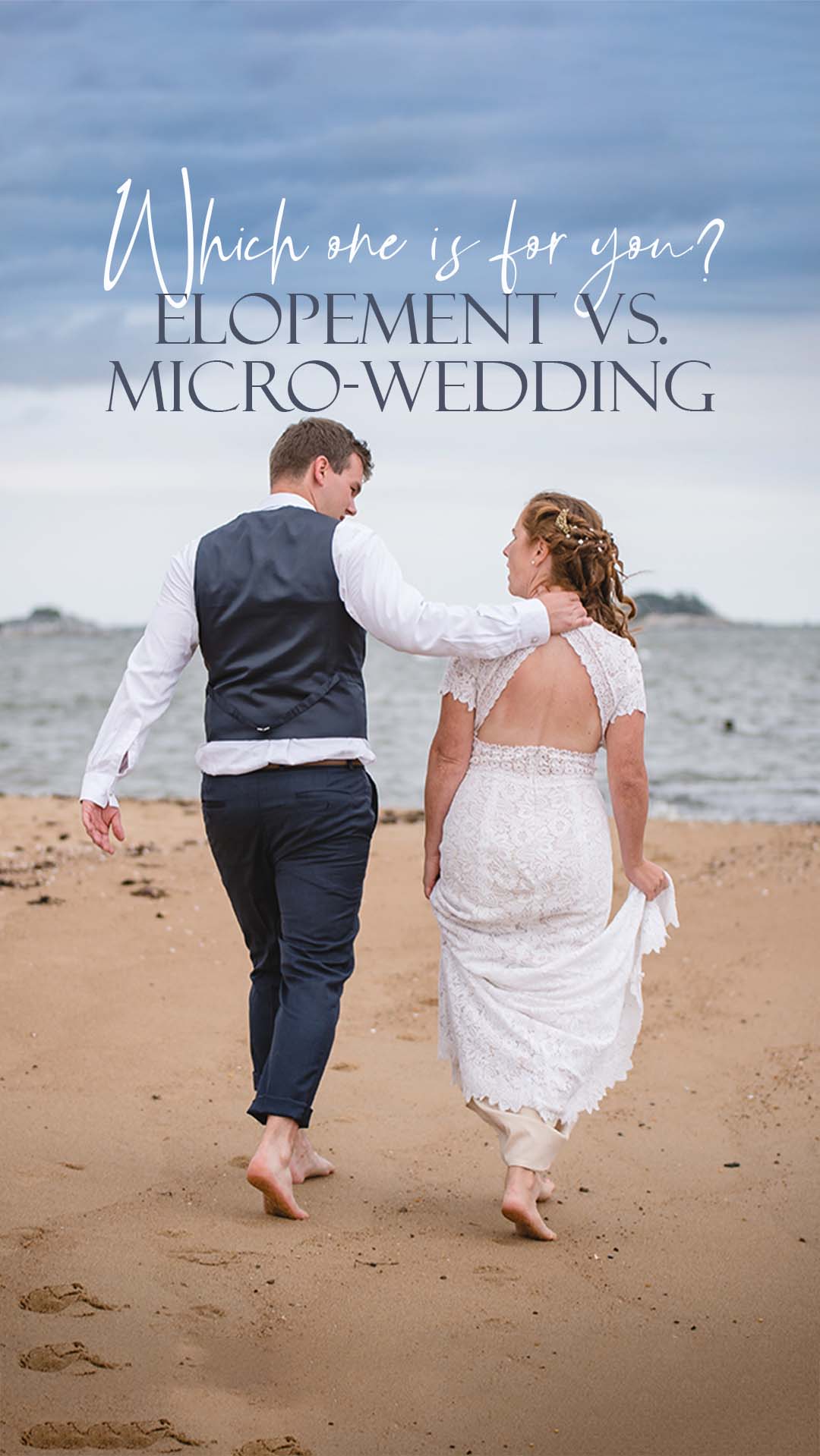 elope vs micro 1 9x16 1 Planning a micro wedding or elopement can be truly magical! But when it comes to deciding on an elopement vs micro wedding, it's easy to get bogged down in the details and trying to decide what your wedding day is and should be. Spoiler: it's whatever reflects you. Read on to learn about what really separates an elopement from a micro-wedding and how they're actually very similar.