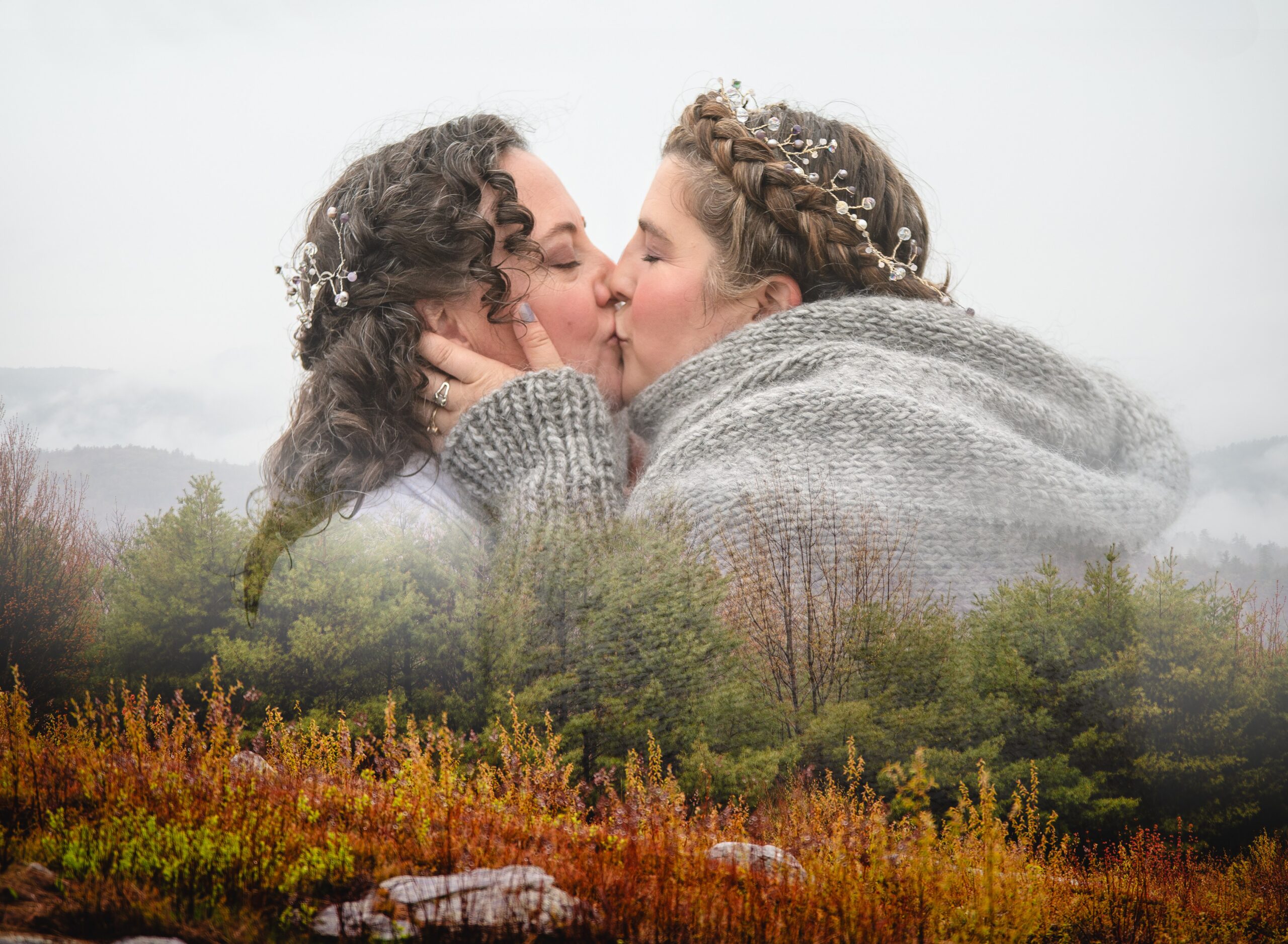NH mountain elopement 0019 scaled Hillary and Rosalie reached out to me in October 2025 about their May 2026 elopement ideas. They live in Ohio, but knew they wanted to come out to New England for a mountain elopement ever since Maine had captured their hearts on a previous visit.